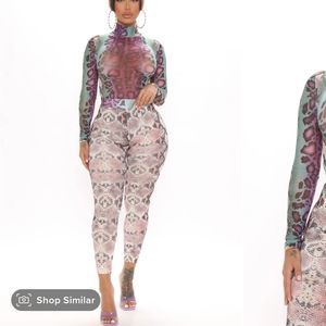 super cute fashion nova leggings and bodysuit